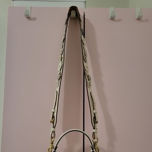 White flower shoulder strap